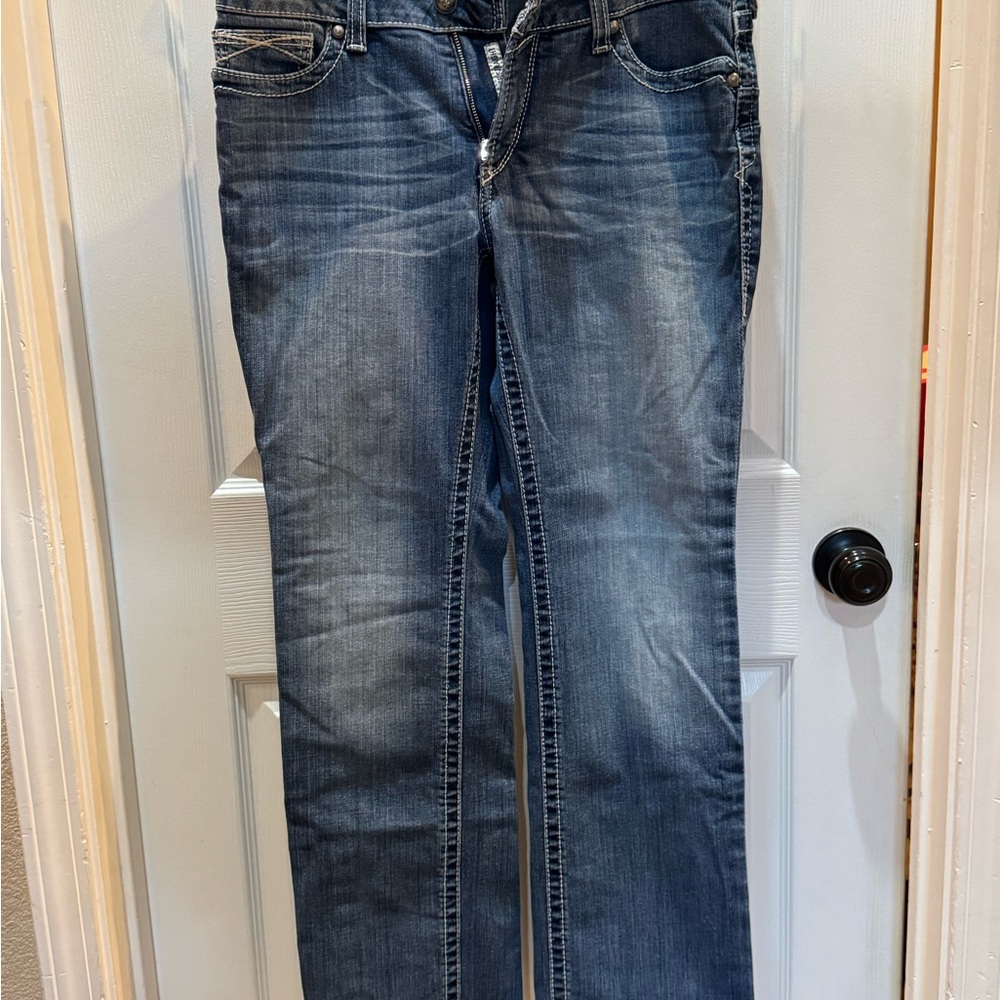 Ariat Women's Mid-rise Straight Leg Blue Jeans 31S